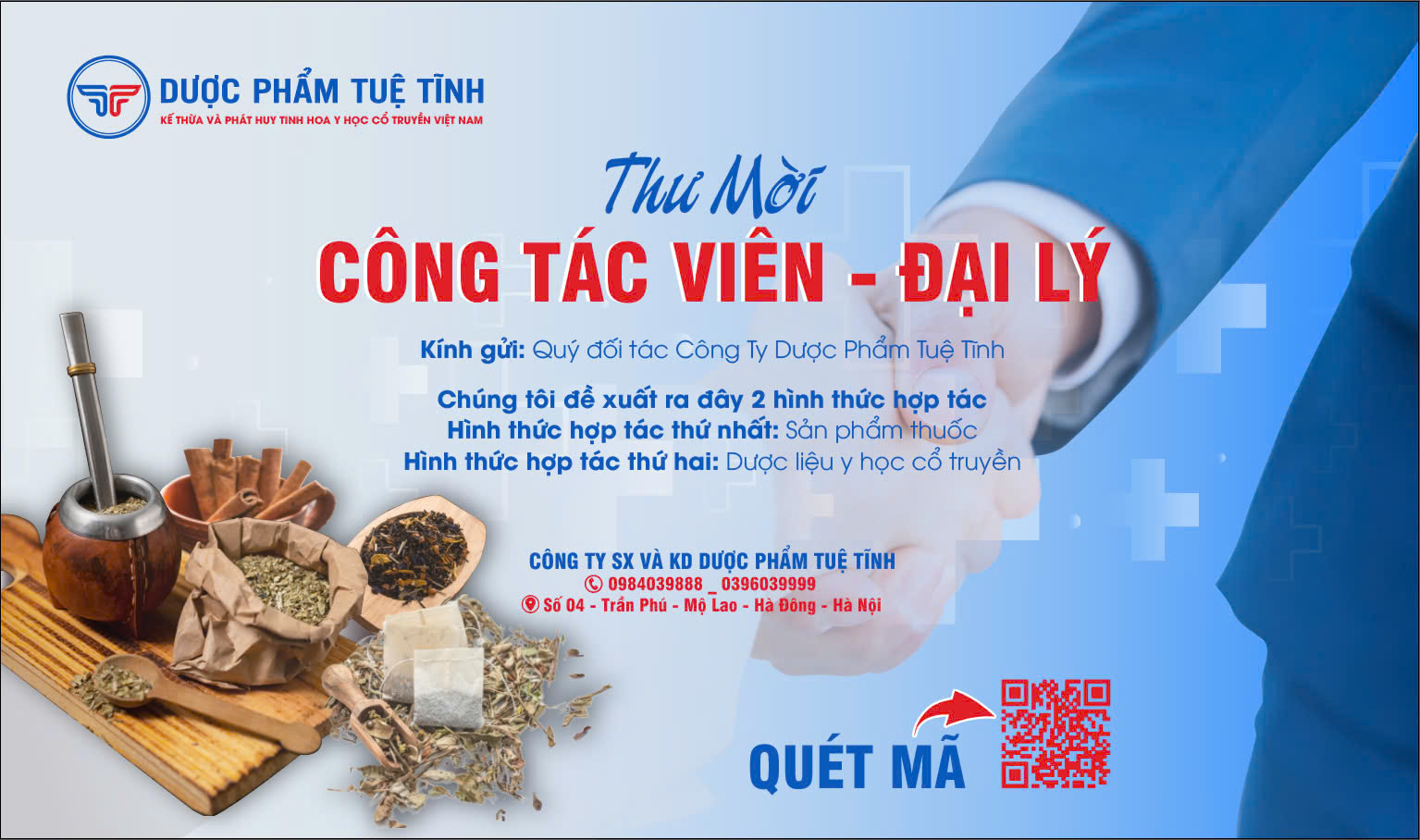 Dược phẩm Tuệ Tĩnh tuyển dụng đối tác kinh doanh trên toàn quốc