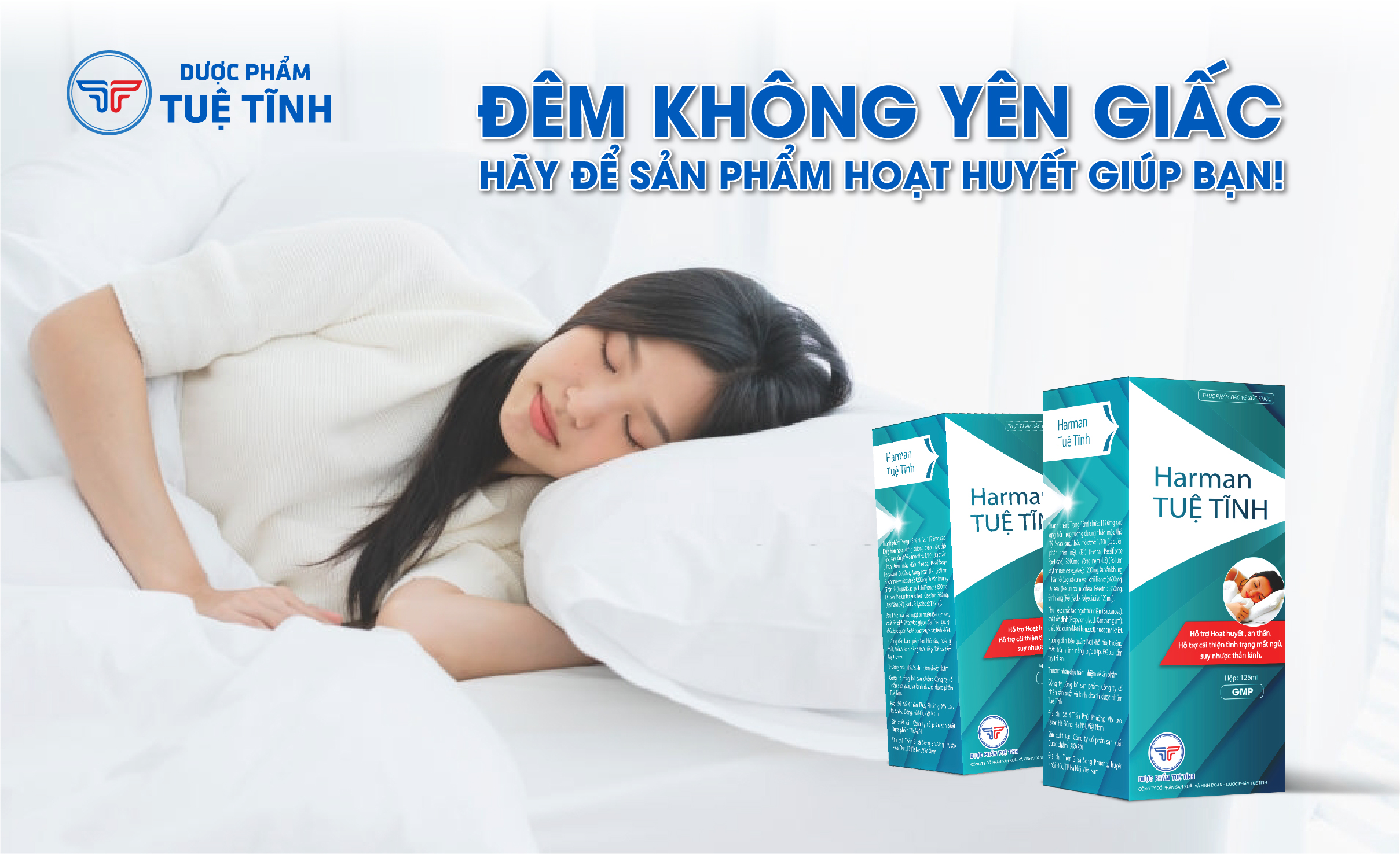 Mất ngủ? Hãy để sản phẩm hoạt huyết Harman Tuệ Tĩnh giúp bạn tìm lại giấc ngủ