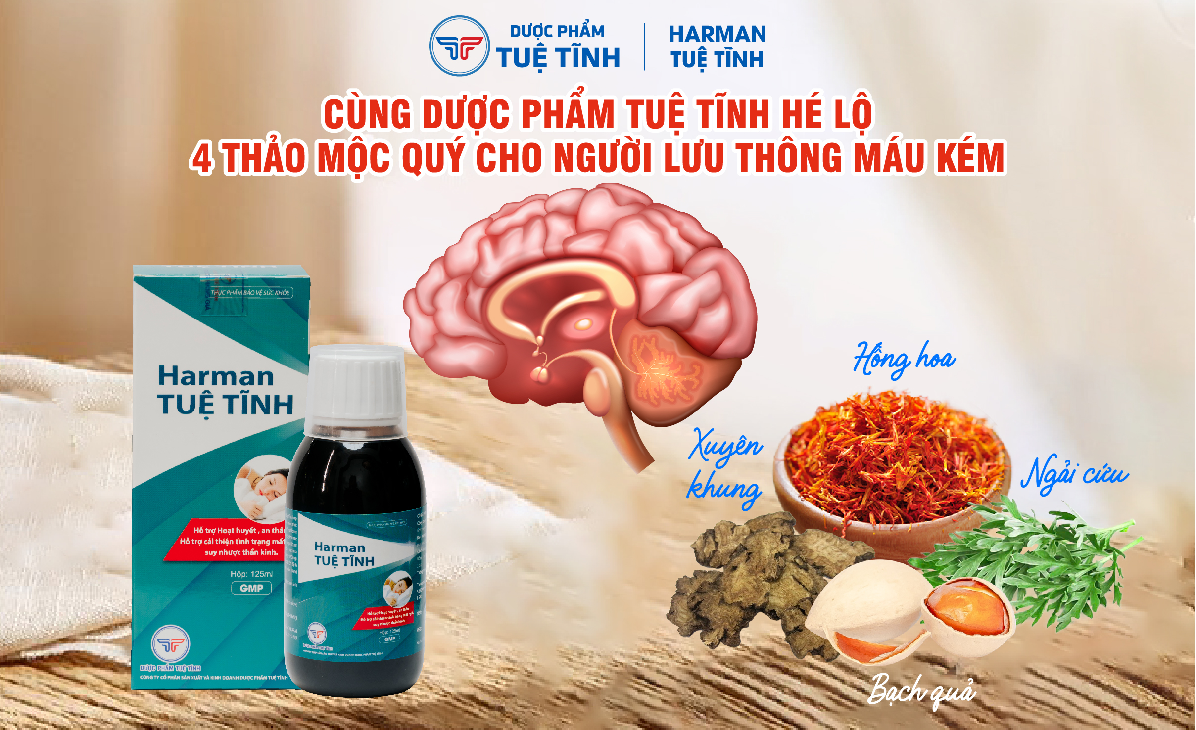 Cùng Dược phẩm Tuệ Tĩnh hé lộ 4 thảo mộc quý cho người lưu thông máu kém