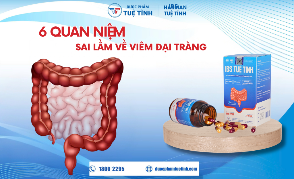 6 quan niệm sai lầm về viêm đại tràng 